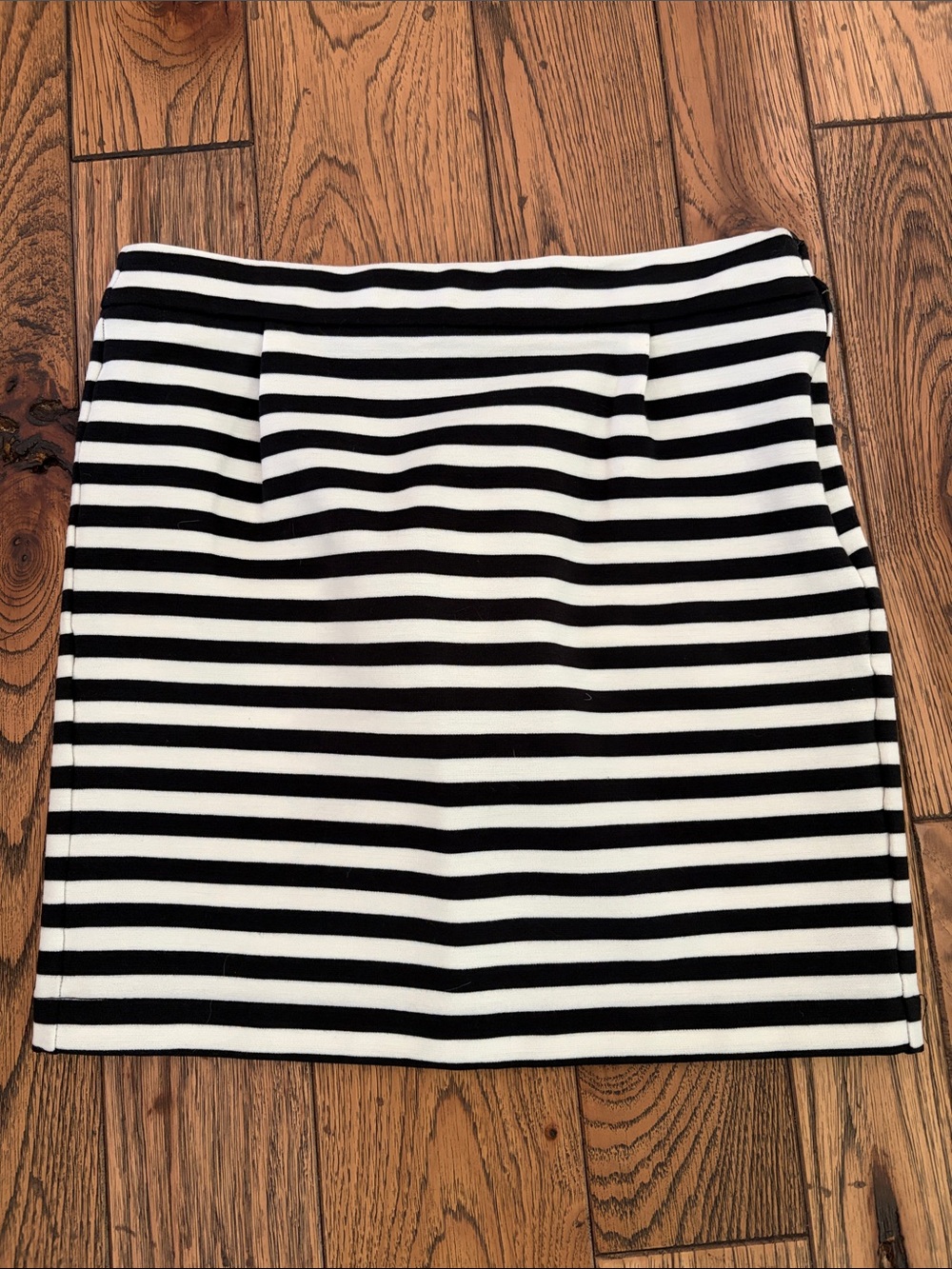 Tommy Hilfiger Black and White Striped Mini Skirt